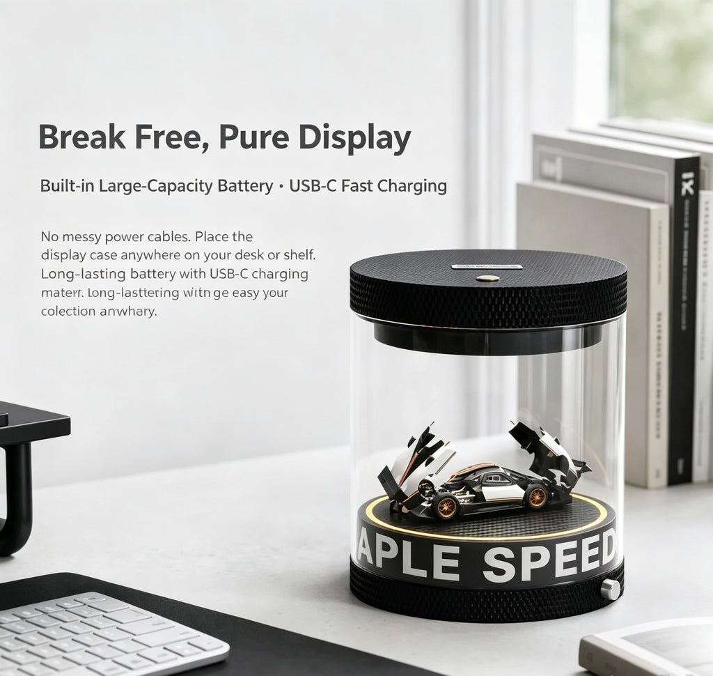 1:64 LED Rotating Display Case