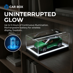 1:18 L-Shaped Light Pillar LED Display Case