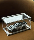 1:18 Scale Diecast Car Display Case with Aluminum Frame